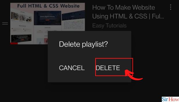 Image titled  delete a playlist on Youtube step 6
