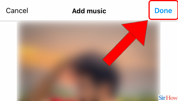 Image Title add music to Instagram post on iPhone step 9