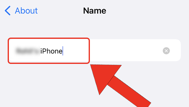 Image Title change Bluetooth name on iPhone Step 5