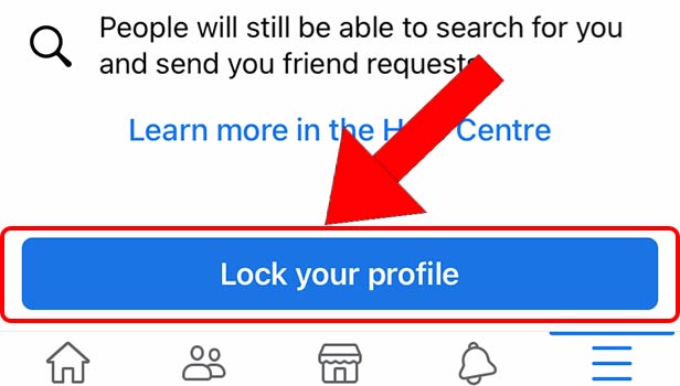Image titled Lock Facebook profile on iPhone Step 5