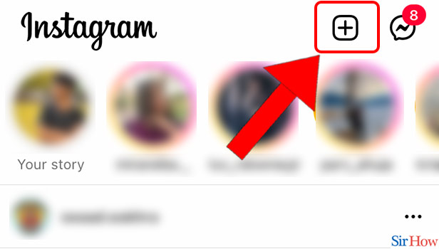 Image Title Put Pictures in One Instagram Story on iPhone Step 2