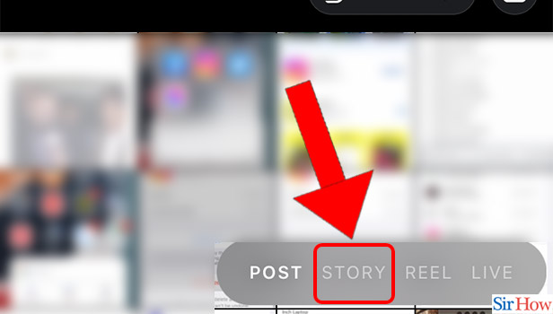 Image Title Put Pictures in One Instagram Story on iPhone Step 3