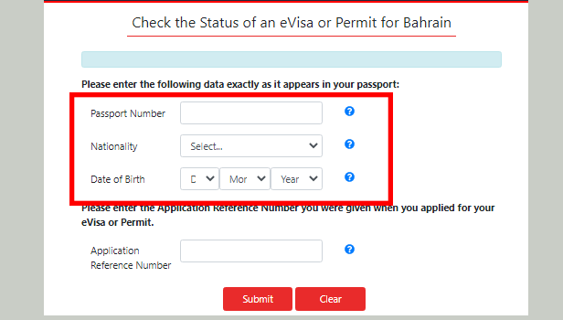 image title Check Visa Status in Bahrain step 3