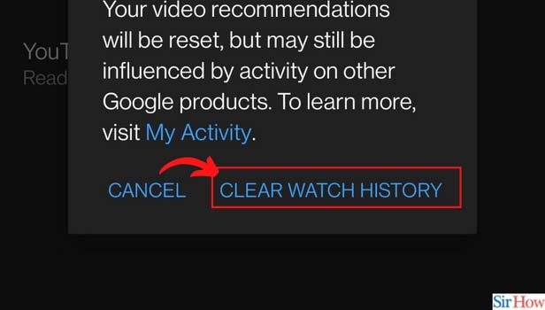 Image titled clear  watch history on Youtube step 6