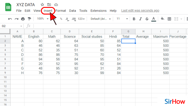 image  titled Add Sum in Google Sheets    step-3
