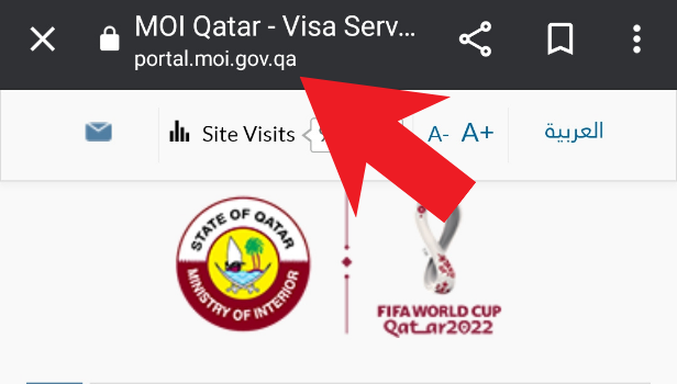 Image titled Apply for Qatar exit permit online step 1
