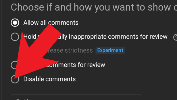 Image titled disable comments on YouTube step 6
