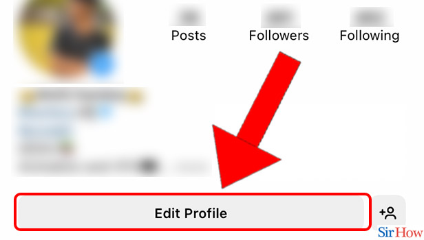 Image Title get your instagram profile URL on iPhone step 3