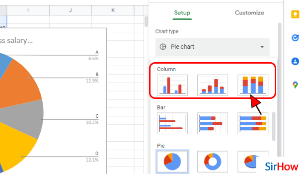 image titled Insert Column Chart in Google Sheets step 6