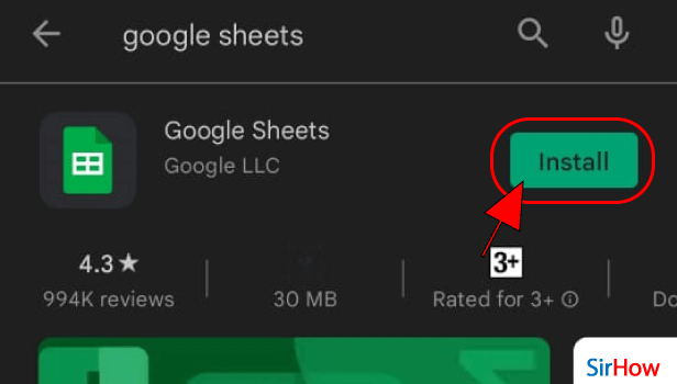 image titled Install Google Sheets on Android step 4