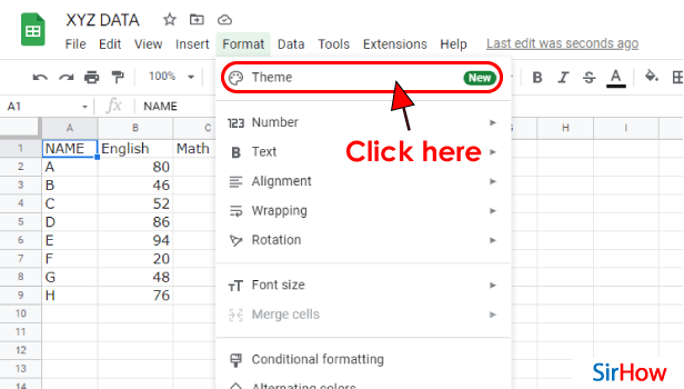 image titled Set Theme in Google Sheets step 3