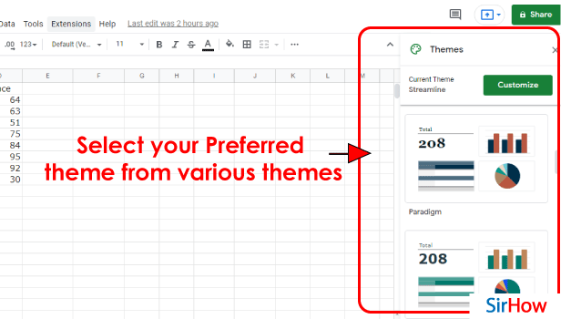 image titled Set Theme in Google Sheets step 4