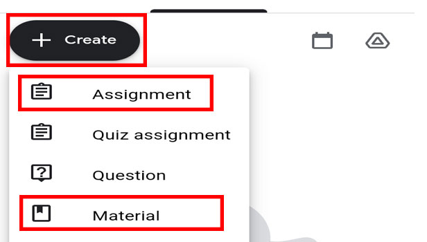 image title Add a Google Doc to Google Classroom step 4