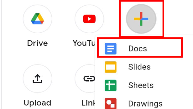 image title Add a Google Doc to Google Classroom step 6