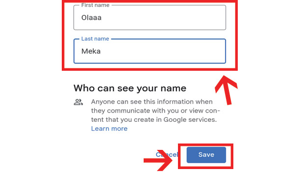 image title Change My Name in Google Classroom step 9