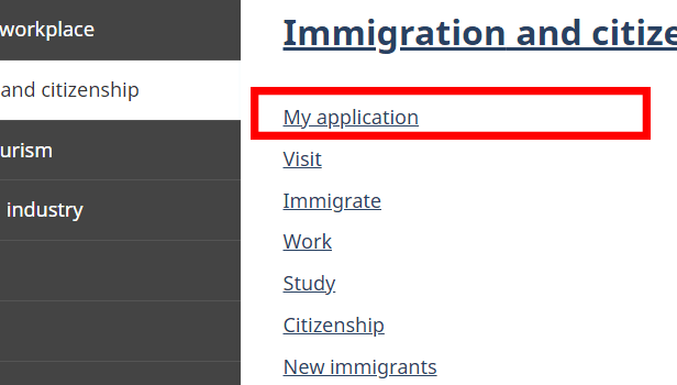 image title Check Canada Visa Status step 3