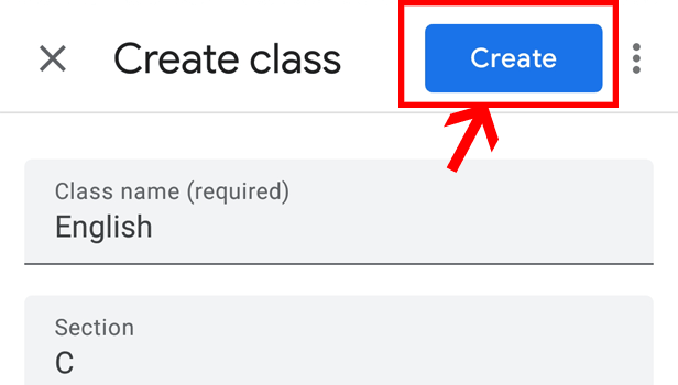 image title Create a Course in Google Classroom step 5