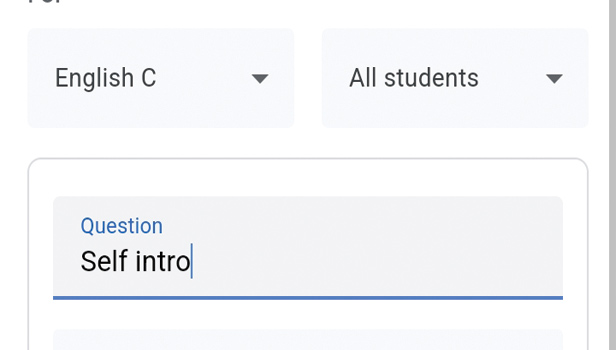 image title Create a Discussion Board in Google Classroom step 5