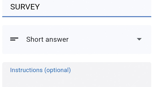 image title Create a Survey in Google Classroom step 5