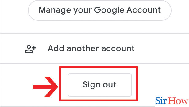Image title Sign Out of Google Classroom step 3