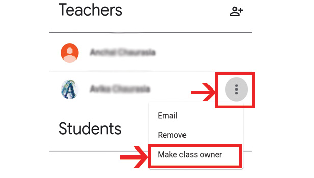 Image title Transfer Google Classroom to Another Gmail Account step 4