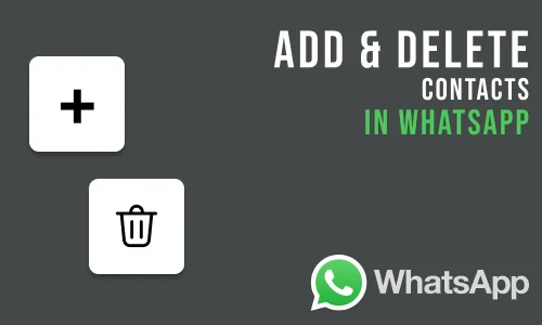 How to Add and Delete Contacts on WhatsApp