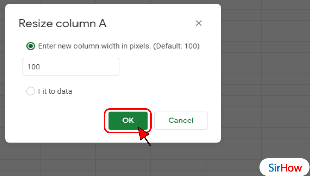 image titled How to Make Google Sheets Cells Square step 4
