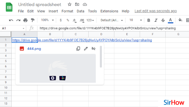 Image Title link different files in google sheet step 6