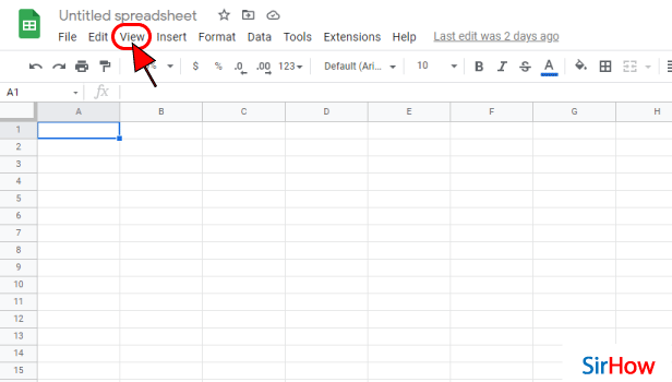 image titled view google sheets file in full screen mode step 2