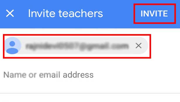 image title Add a Co-Teacher to Google Classroom step 5