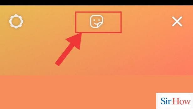 Click on sticker icon to add Countdown Filter