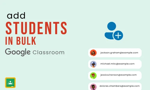 How to bulk add students to google classroom