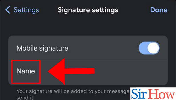 Image titled Change Mobile Signature in Gmail in iPhone Step 5