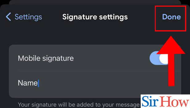Image titled Change Mobile Signature in Gmail in iPhone Step 6