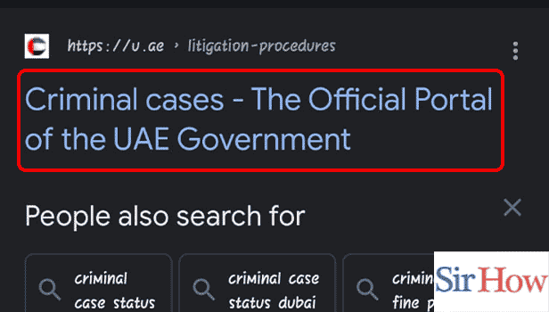 Image Titled check criminal case in UAE Step 1