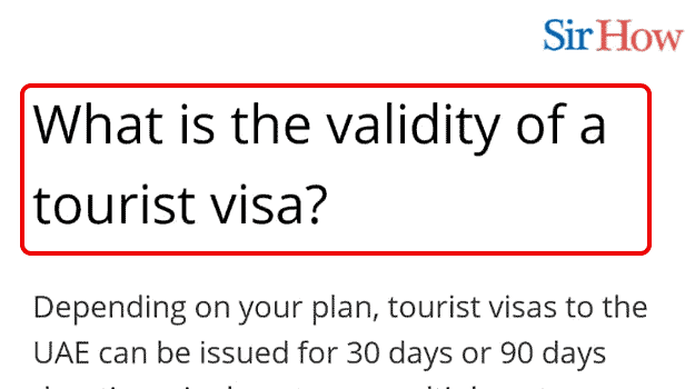 check validity of uae visit visa