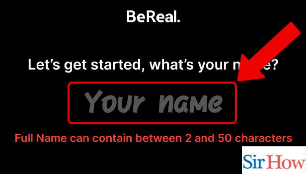 Image Titled create an account in BeReal Step 2