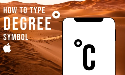 How to Type Degree Symbol on iPhone