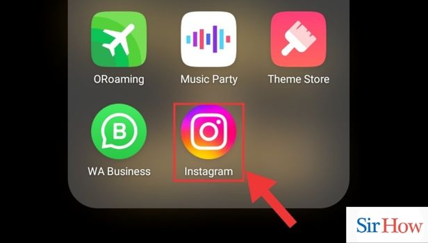 Open Instagram app to use Bald filter on Instgram