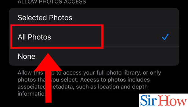Image titled Give All Photos access to Gmail App in iPhone Step 5