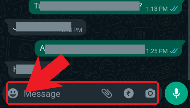 Image Title how to message on whatsapp step 5