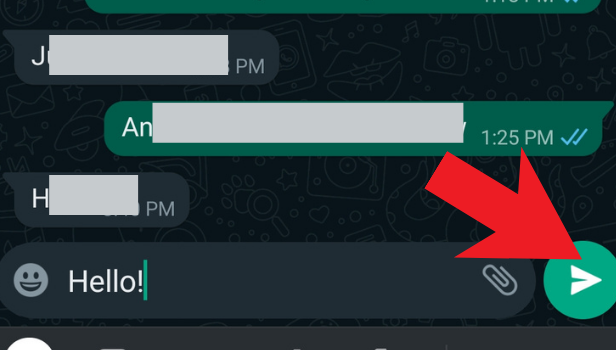 Image Title how to message on whatsapp step 6