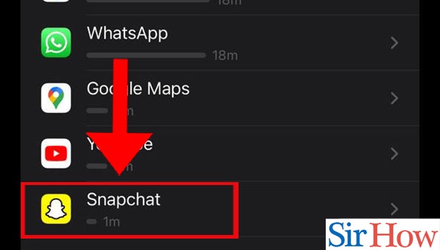 Image titled Monitor Snapchat Screen time in iPhone Step 4