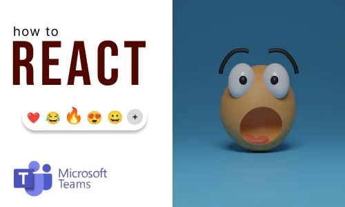 How to react on messages in Microsoft Teams
