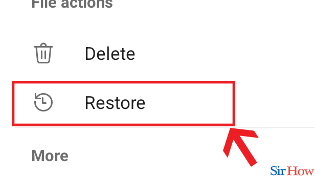 Image title Recover Onedrive Files step 5