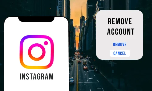 How to remove a remembered instagram account on iphone