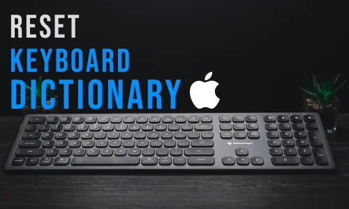 How to reset keyboard dictionary on iphone