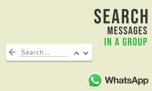 How to Search Messages in a Whatsapp Group