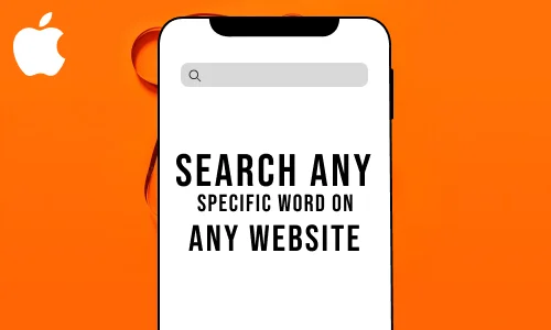 How to Search Specific Words on Any Website on iPhone