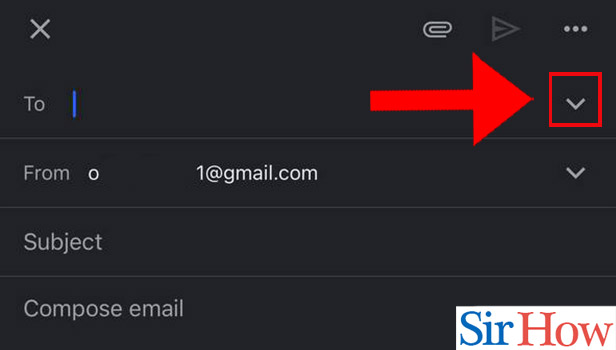 Image titled Send Email to multiple mails in Gmail App in iPhone Step 3